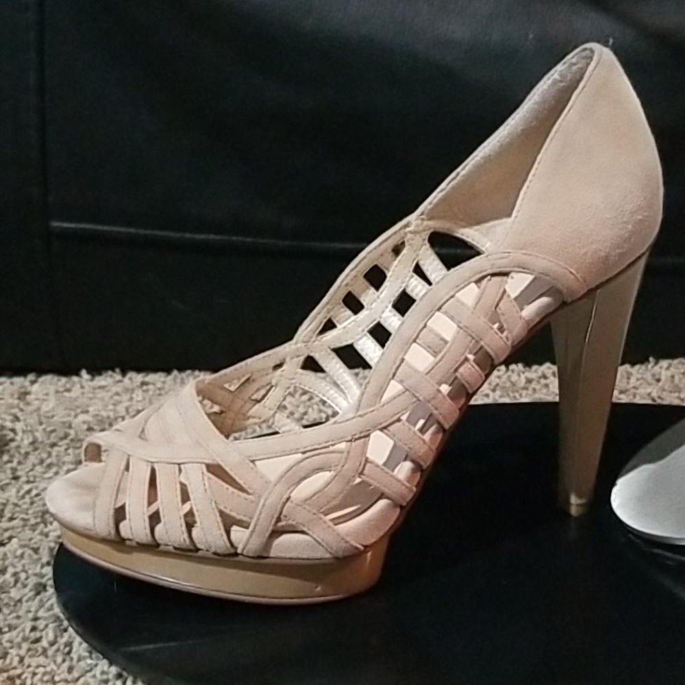 NINE WEST suede leather heels classic pumps